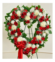 Send Patriotic Heart Wreath To Cebu