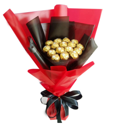 Dozen of Ferrero Rocher Chocolates Bouquet