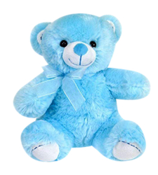 8" Inch Blue Color Teddy Bear