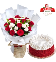 Christmas Flower with Cake Delivery Cebu