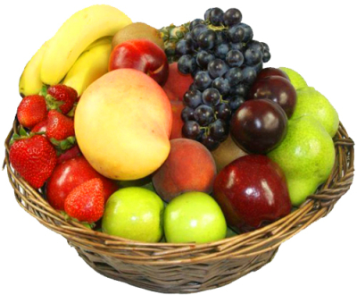 Fresh Fruits in Decorated Basket