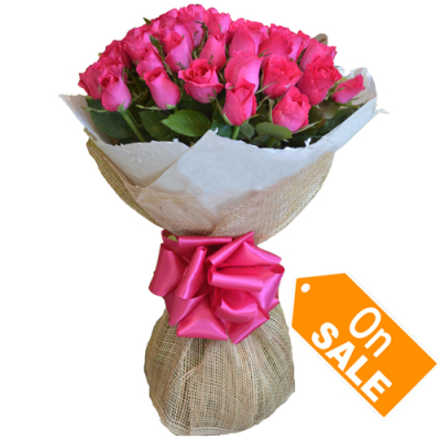 24 pink rose bouquet delivery to cebu