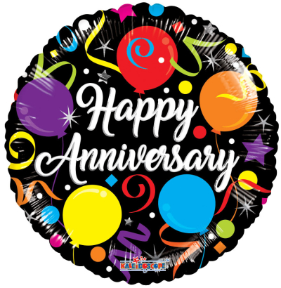 1pc. Anniversary Mylar Balloon