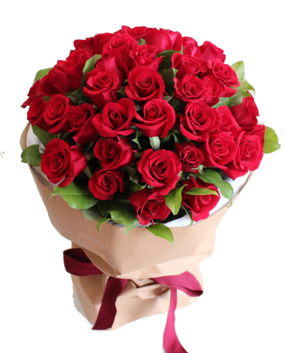 36 Red Roses in Bouquet